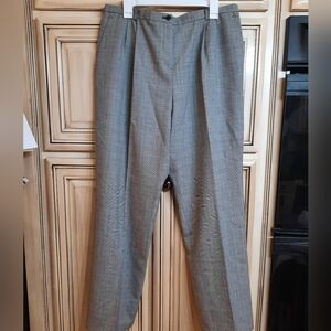 Pendleton Dress Pants‎ Lined Black Houndstooth Slacks - Size 16